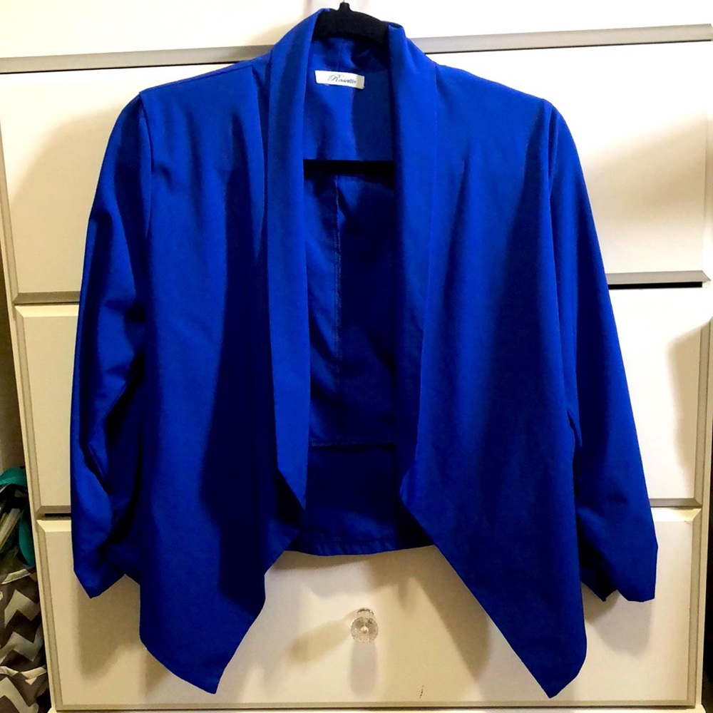 Blue Open Blazer Small